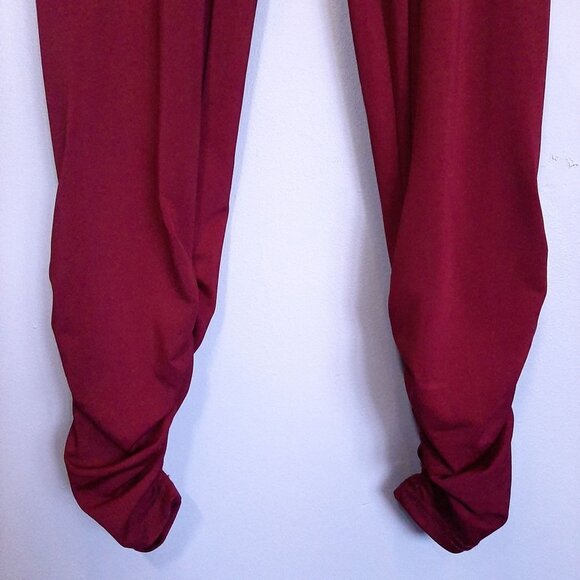 3/$20 Another Story Burgundy Ruched Ankle Pants Womens Size Small Red - Picture 4 of 13